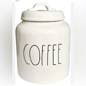 RAE DUNN Magenta “Coffee” Ceramic Canister